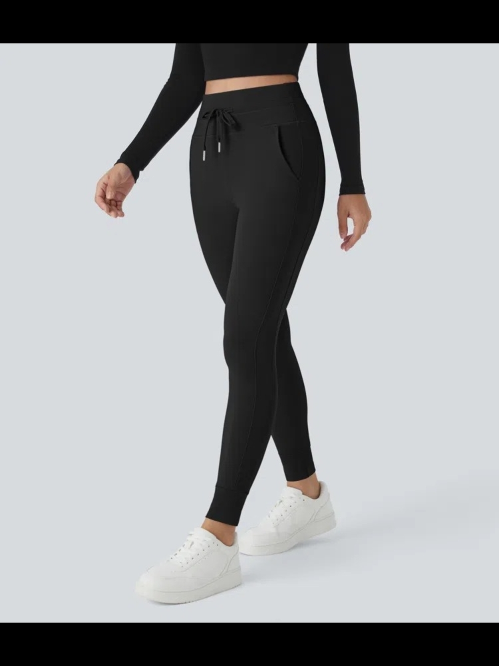 NWOT Halara SoftlyZero™ High Waisted Drawstring Pocket Plain Full Length Jogger - Picture 3 of 4